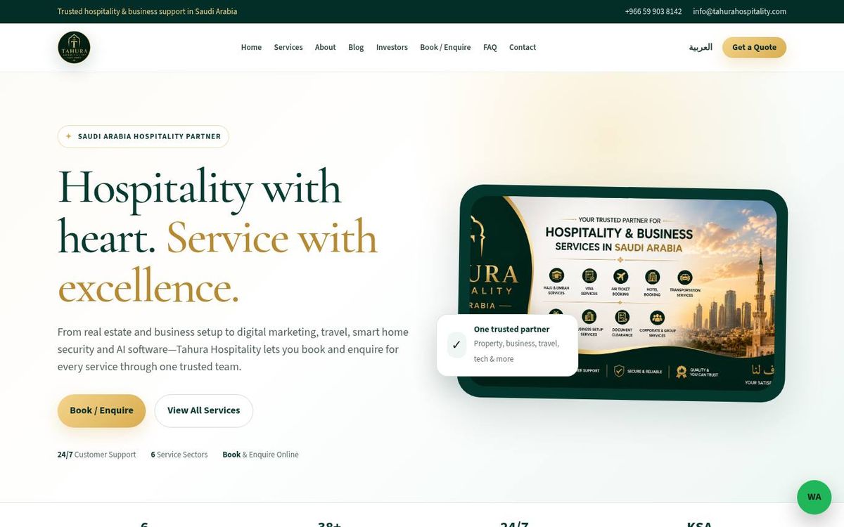 Tahura Hospitality screenshot